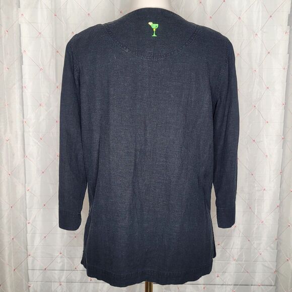 Vtg Natalie & Me Weekend Cocktail Martini Novelty Button Down Shirt Size Small - Picture 4 of 8